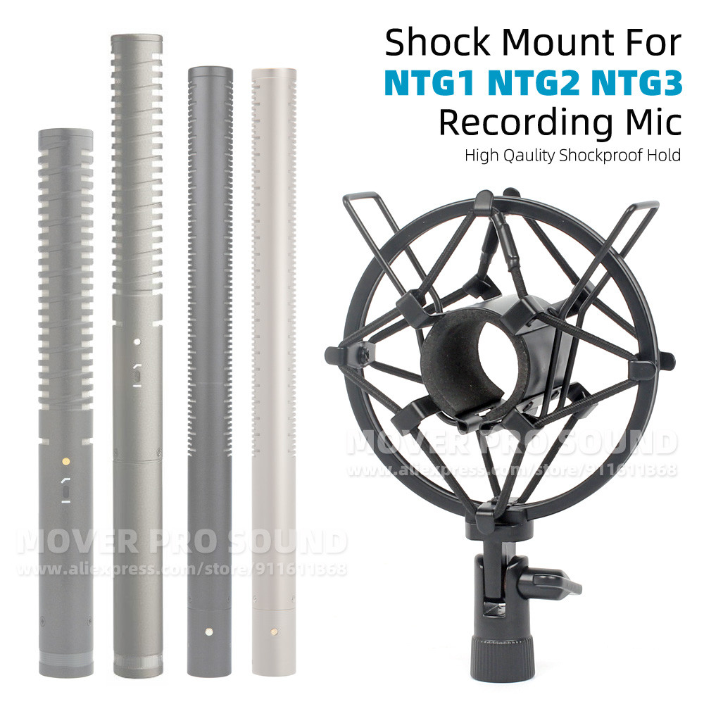 Suspension Mic Stand Holder Shockproof Clip For RODE NTG 1 2 3 NTG1 NTG2 NTG3 Shotgun Spider Bracket