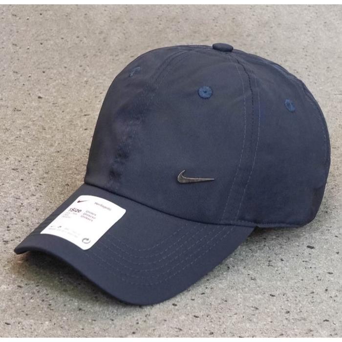 Topi Nike Metal Plat Logo Original Navy Caps