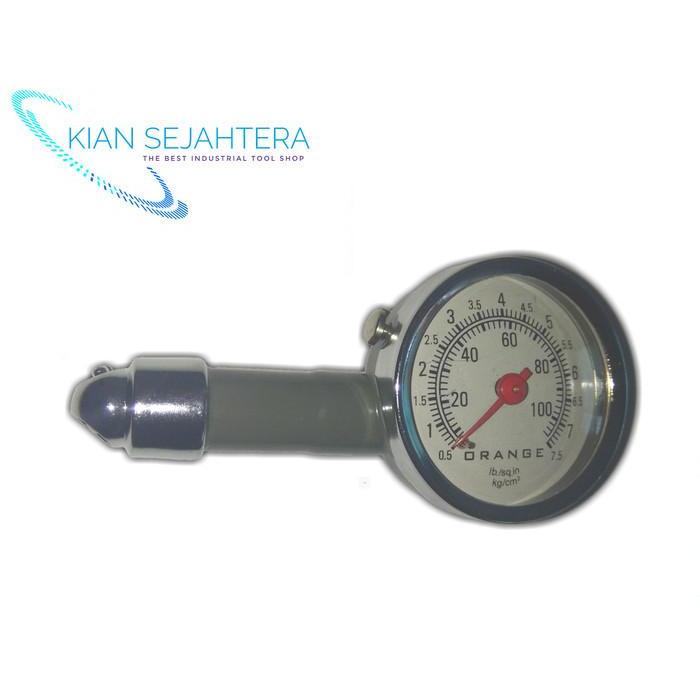 Tire gauge ORANGE alat meteran ukur tekanan angin ban model spedometer