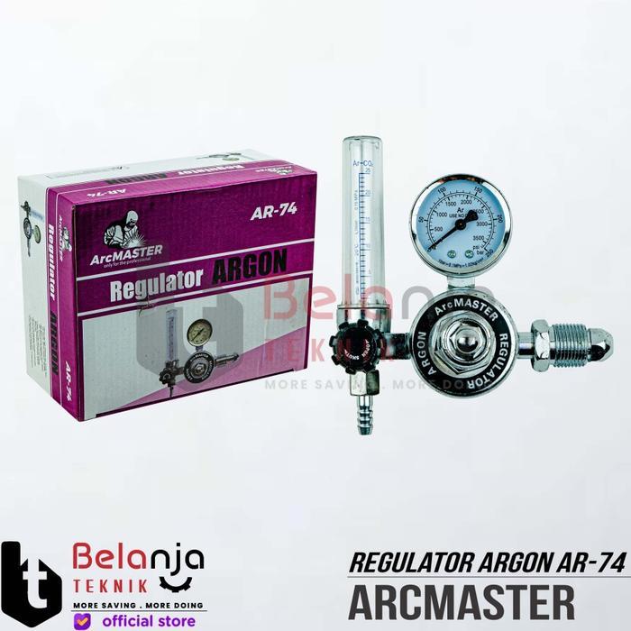 Arcmaster Regulator Las Argon AR-74 Karbit Tabung Las Regulator Gas