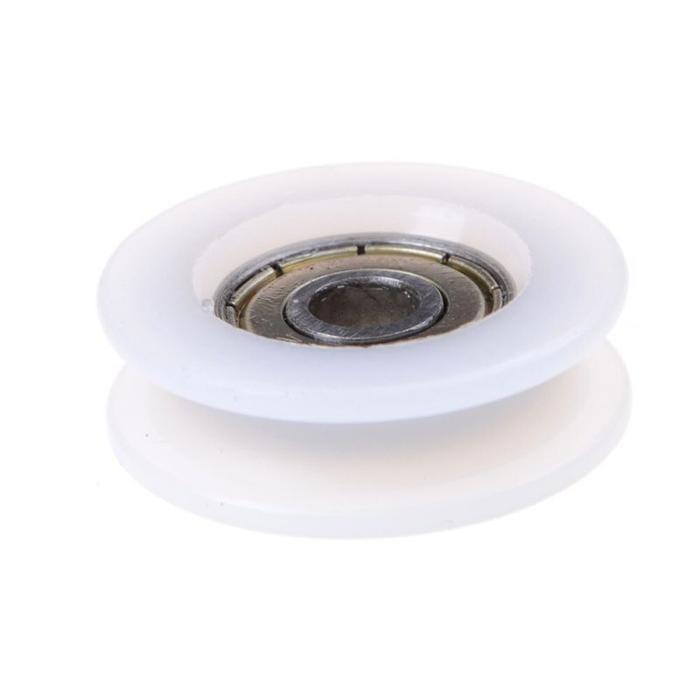 ken 10pcs Roda Pagar Nilon Roda Gerbang Roda Katrol Bentuk U