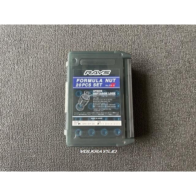 Rays Formula Nut II FN-II M12x1.5 Blue 20pcs Lugnut Original Japan