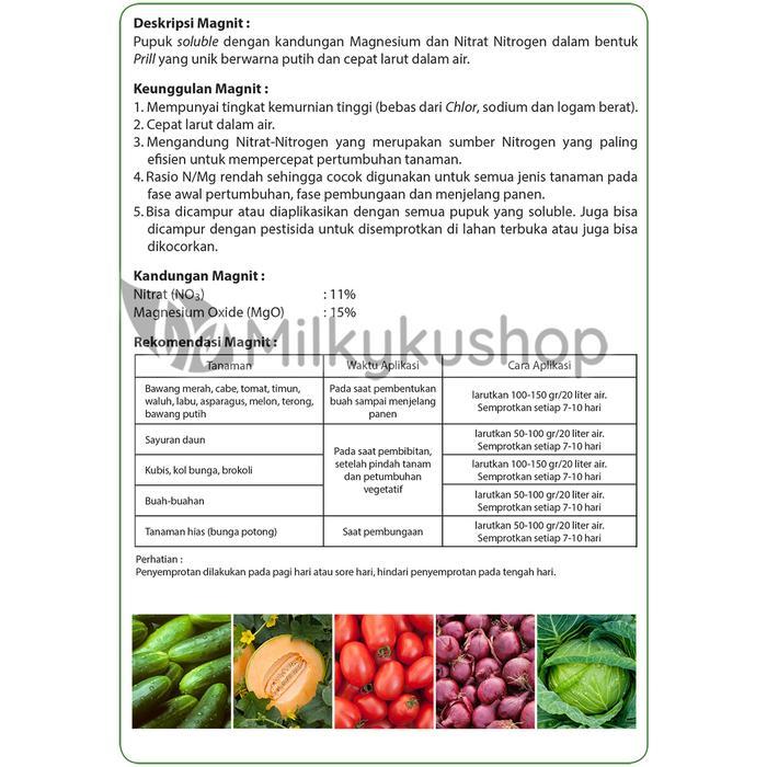 PUPUK PAK TANI MAGNIT 1 KG KEMASAN PABRIK MAGNESIUM NITRAT