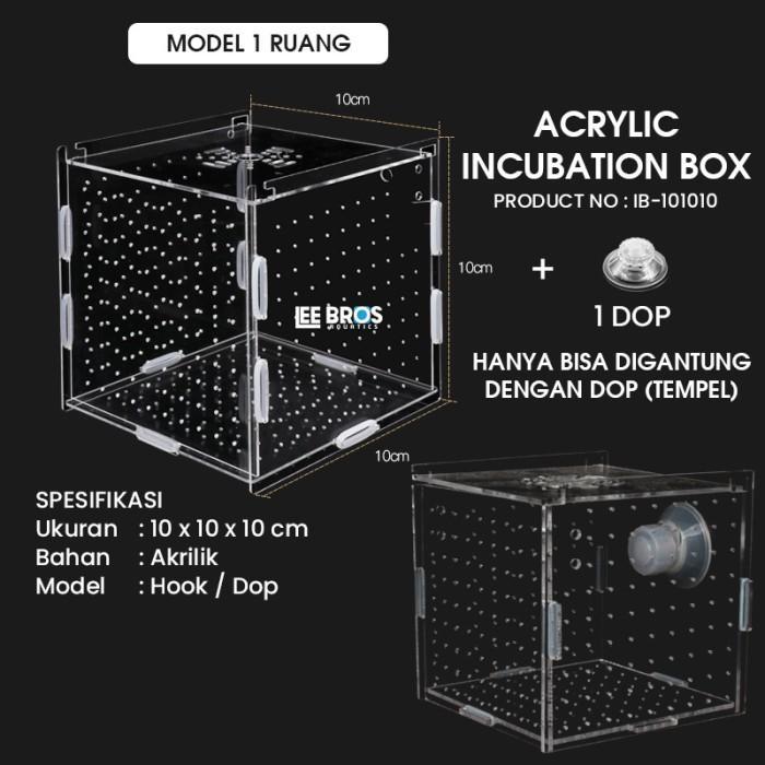 (COD) Acrylic Incubation Box / Isolation Box / Akrilik Karantina Ikan
