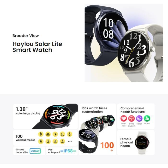 Haylou Solar Lite Smart Watch Ip68 Sp02 1.38" Display