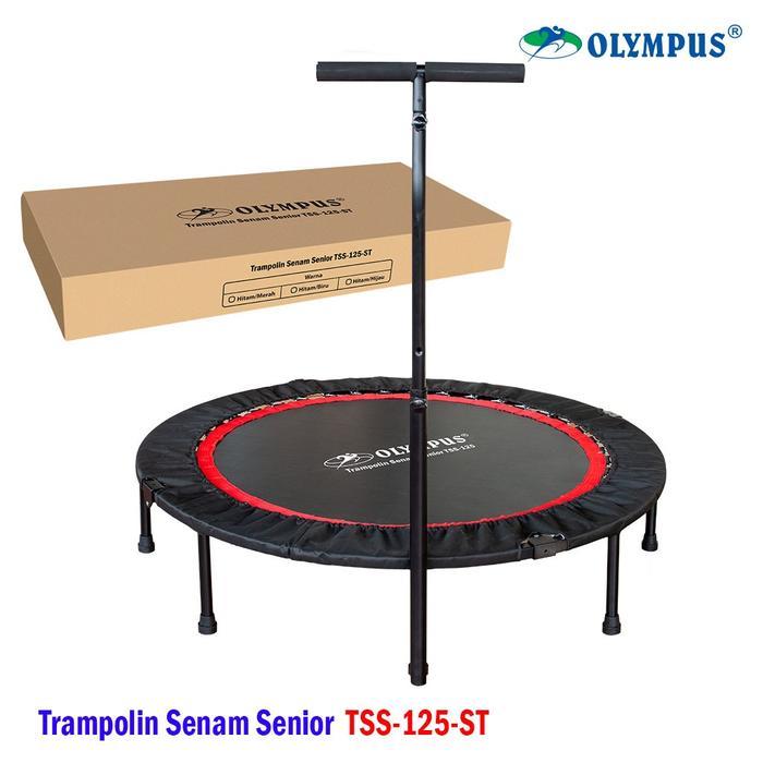 Trampolin Senam Senior Ukuran 125cm Ready 2 Varian Handle Model Stang dan Model Gawang - Trampolin