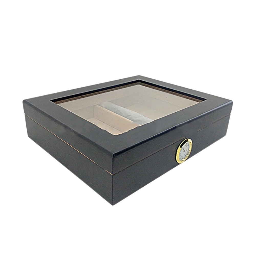 PROMO   Cedar Wood Cigar Travel Humidor Box Portable Cigar Case with Humidifier Hygrometer Cigar Hum