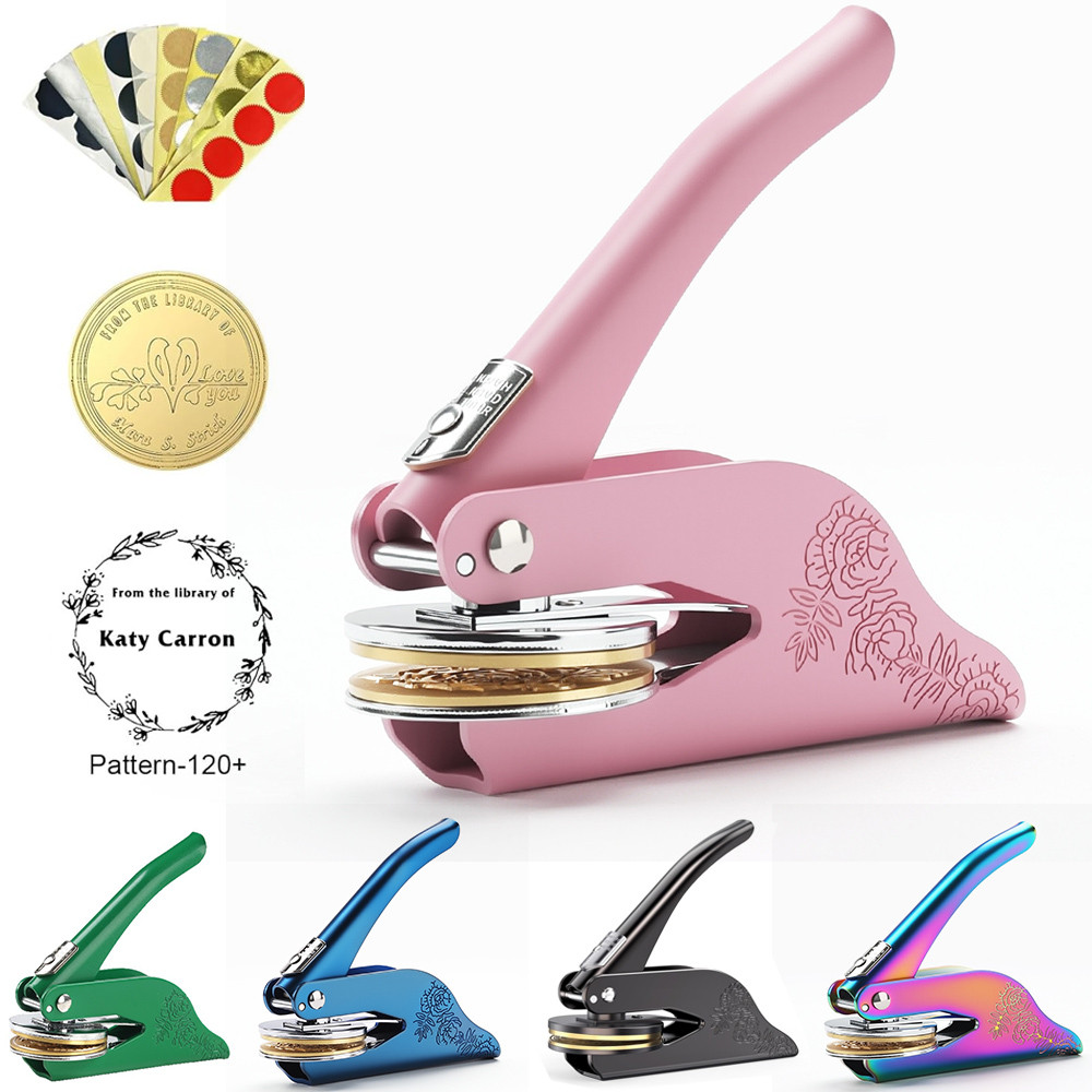 Personalized from the Library of Book Embosser Stamp Book Stamp Library Embosser Bookish Stamp Book