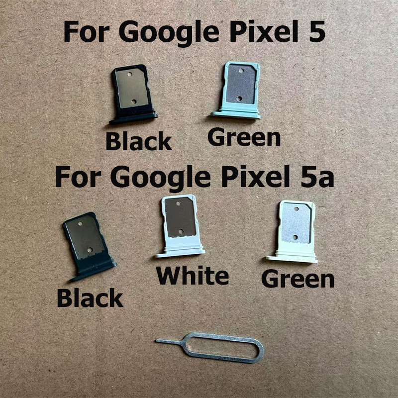 Sim Tray For Google Pixel 5 5A Sim Card Holder Reader Socket Replacement Parts