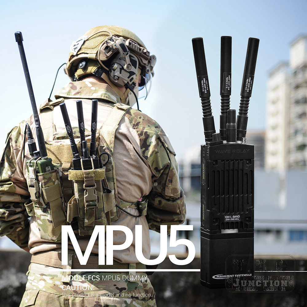 FCS-Tactical MPU5 Radio Dummy Model Line Version DIY Walkie Talkie V20 V60 PTT Headsets Outdoor Spor