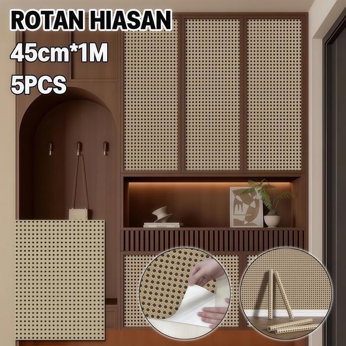 Wallpaper Stiker /Wallpaper Stiker Dinding Rotan Wallpaper /Wallpaper Dinding Kamar Tidur Sticker
