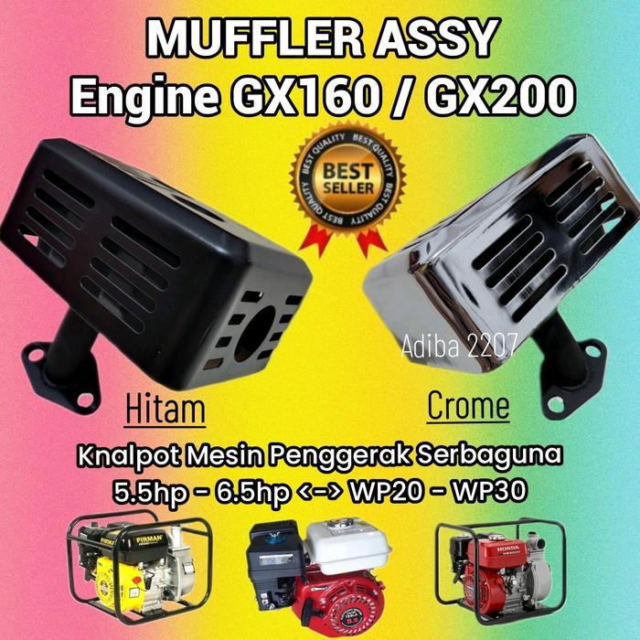 Knalpot mesin GX 160-GX 200 knalpot engine diesel alkon GX160-GX200