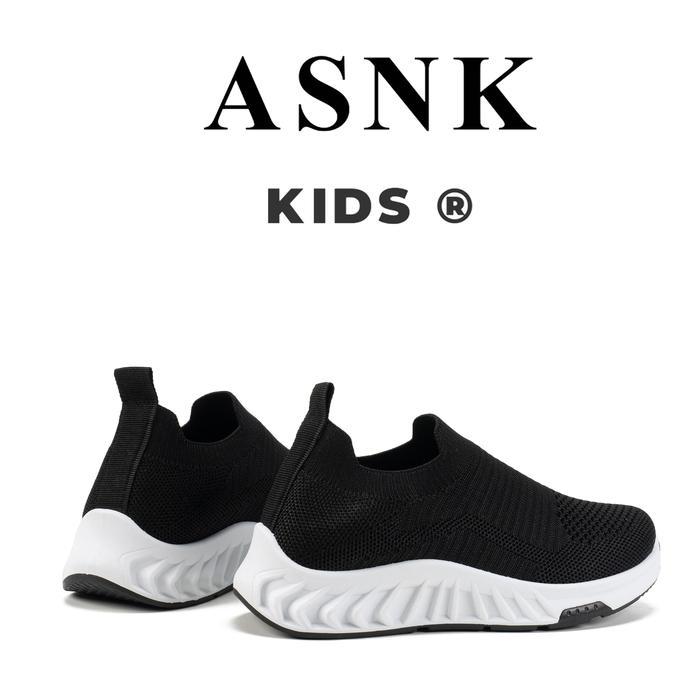 (COD) ASNK SHION Sepatu Sekolah Anak Laki Laki Perempuan Sd Sneakers Kualitas Import Size 25-36 Usia
