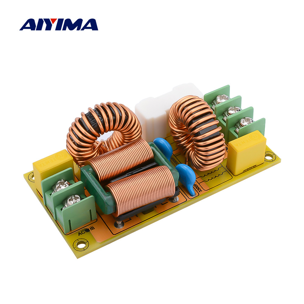 AIYIMA 25A EMI Power Filter Board Anti-interference AC Power Filter Power Supply For Speaker Amplifi