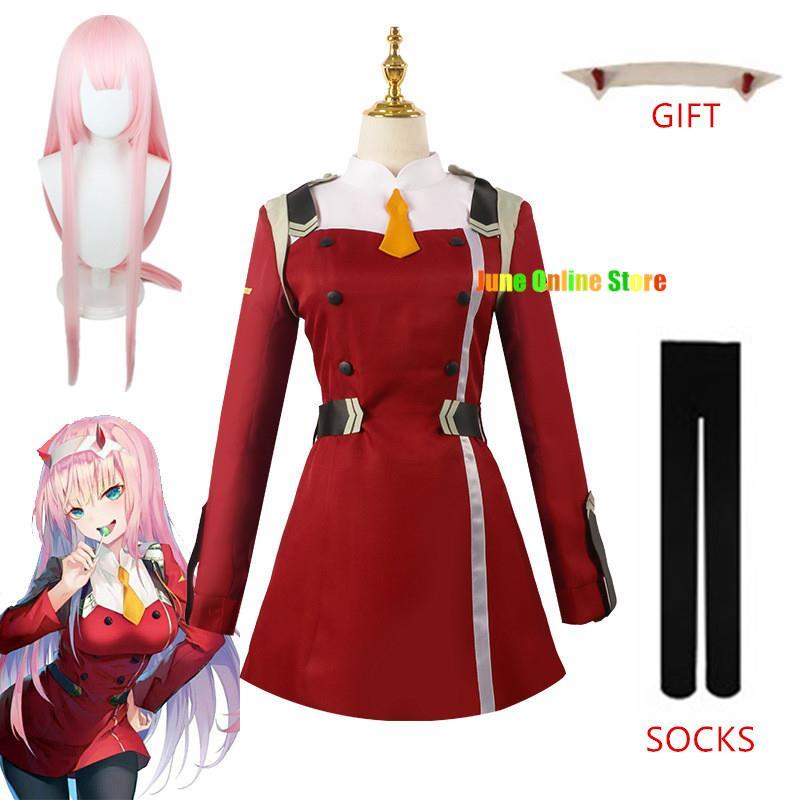02 Cosplay Costume Game Darling Darling In The Franxx Zero Two Cosplay Costume Dress Women Cosplay