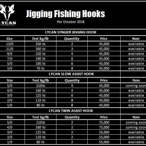Lycan Stinger Jigging Hook