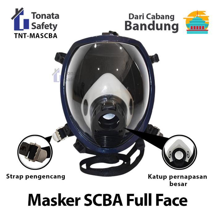 Masker SCBA Pemadam / Full Face Mask SCBA Breathing Apparatus
