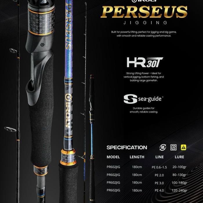 JORAN IROLY PERSEUS 2025 JIGGING ROD JORAN JIGGING SPINNING DAN OVERHEAD