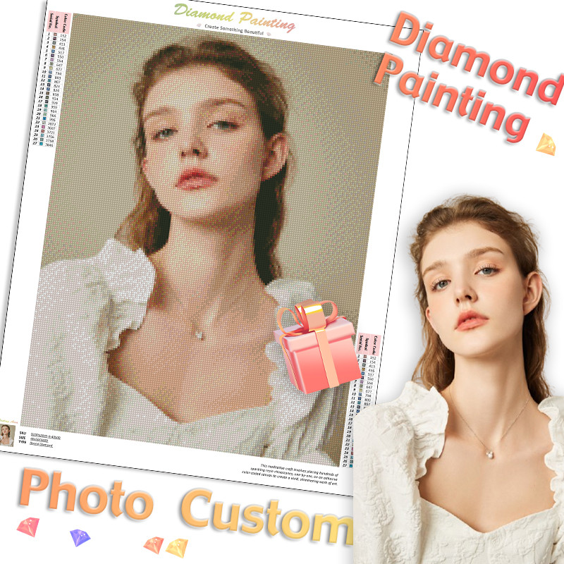 Gatyztory Diamond Painting Kits Custom Photo Diamond Art Painting Personalized Photo Diamond