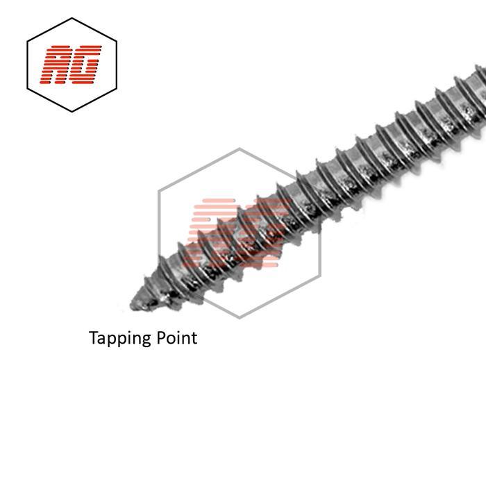 "New" Skrup Tapping FH (Flat Head) Stainless Steel 6 X 3/4