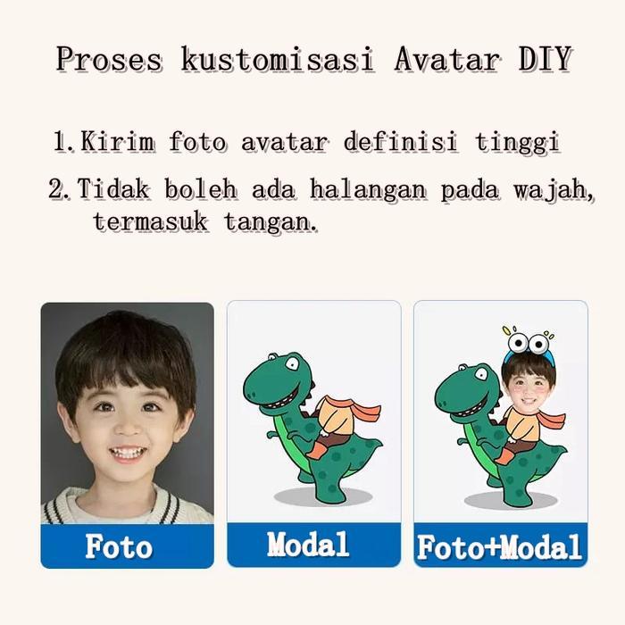 "New" COD DIY Foto Hiasan Goyang,Hiasan Mobil/Foto Kustom Gratis/Akrilik/Mainan Goyang/Mainan