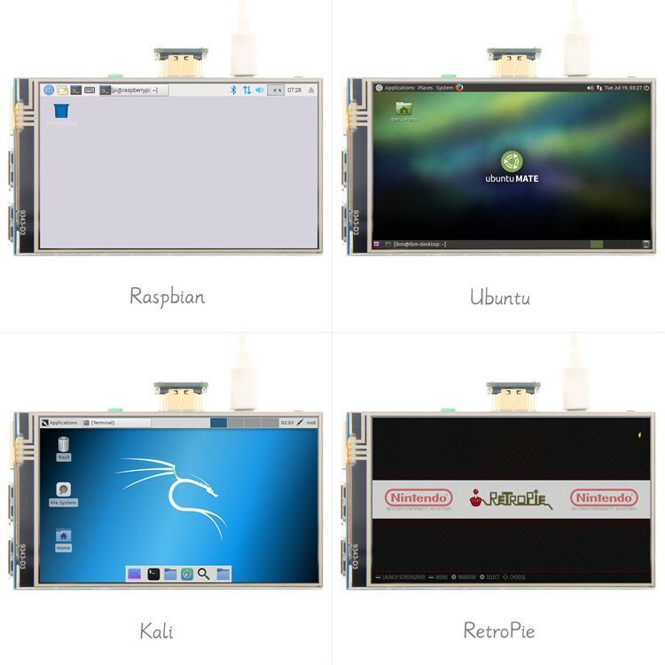 4 inch LCD HDMI Touch Screen Display TFT LCD Panel Module 800*480 for Banana Pi Raspberry Pi 2