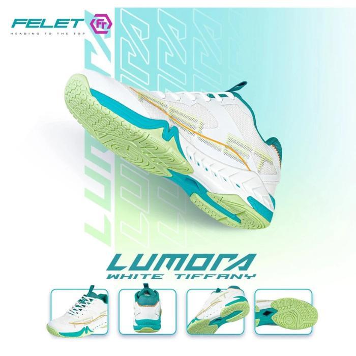 READY FELET LUMORA Badminton Shoes - Sepatu Badminton Original Felet