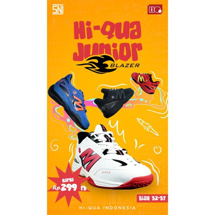 Sepatu Badminton Anak HIQUA BLAZER JUNIOR JR Original Gratis Ongkir
