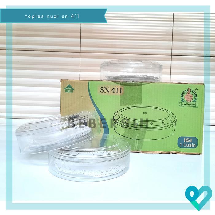 TOPLES KUE KERING NUAI SN 411 / TOPLES LEBARAN PLASTIK BULAT 250GR