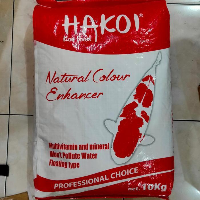 HAKOI Makanan Ikan Koi Fish Food Hakoi 05 Kemasan 10kg Ukuran 5mm Natural Colour Enhancer