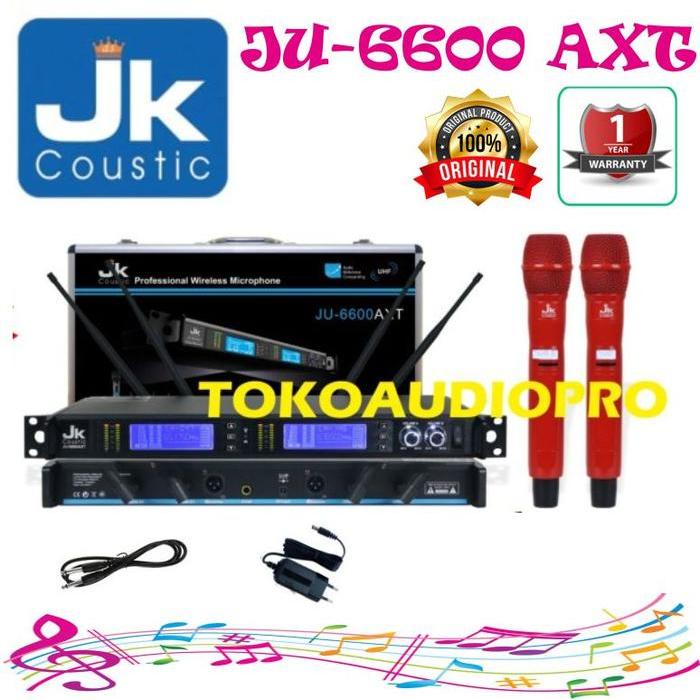 Mic Jk Coustic Ju6600Axt Dual Handheld Microphone Wireless Original Ju-6600 Co