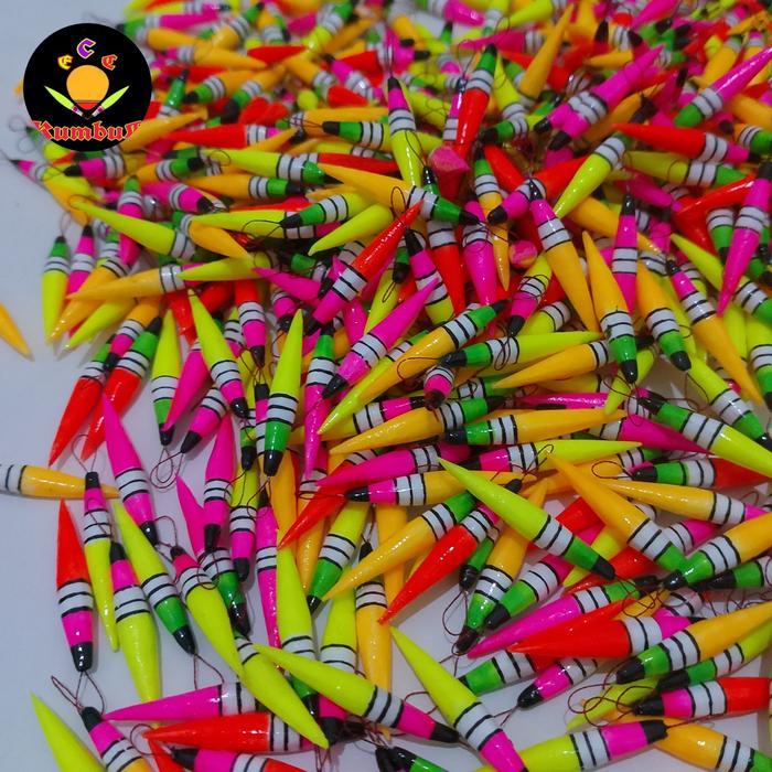 Pelampung Pancing Super Sensitif Untuk Mancing Ikan Mas/Nila 3Cm Isi 10 Pcs Mix Warna