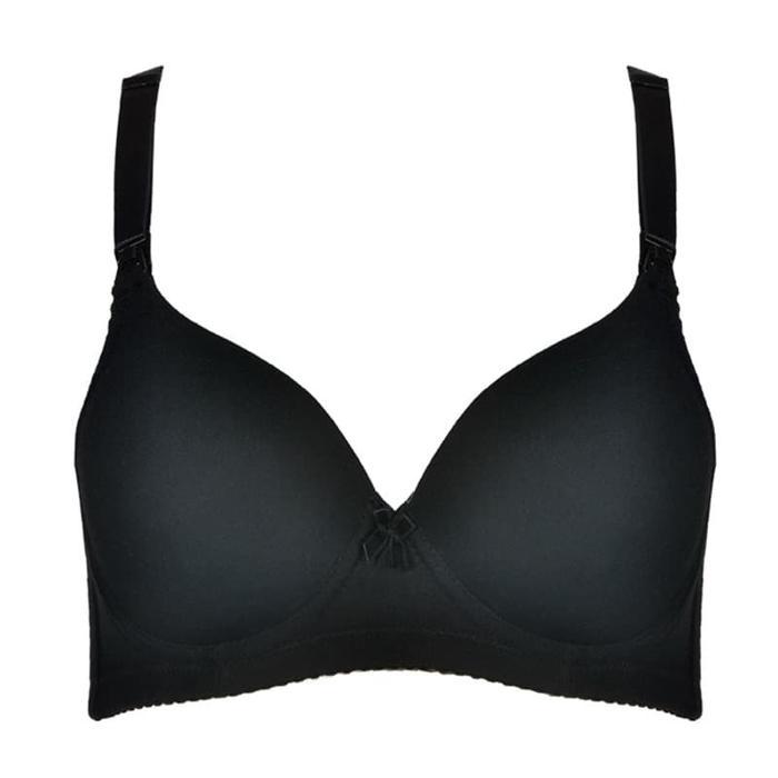 Cynthia Maternity Plain Bra - Black