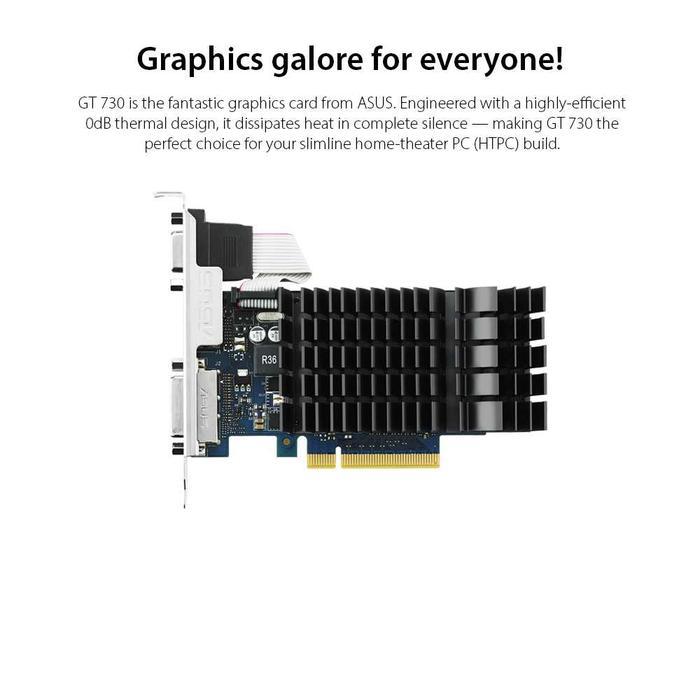 Asus Geforce Gt 730 2Gb Gddr5 Low Profile - Vga Card