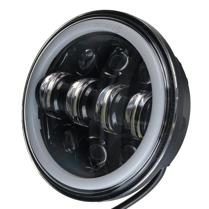 LAMPU LED PROYEKTOR SEPEDA MOTOR 5.75 INCH SEALED HI-LO BEAM HALO
