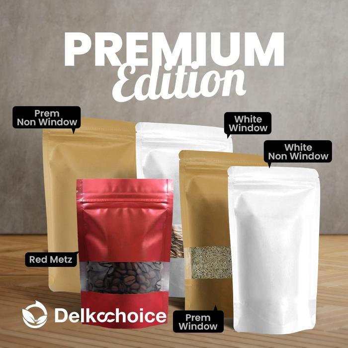 Standing Pouch Window Metalize/Kemasan Klip Makanan Premium Window