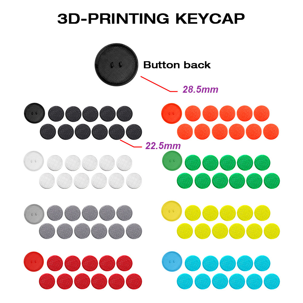 Flatbox 3D Printed Mini Hitbox Controller Shell Replacement Case Replace Hitbox Buttons For Flatbox