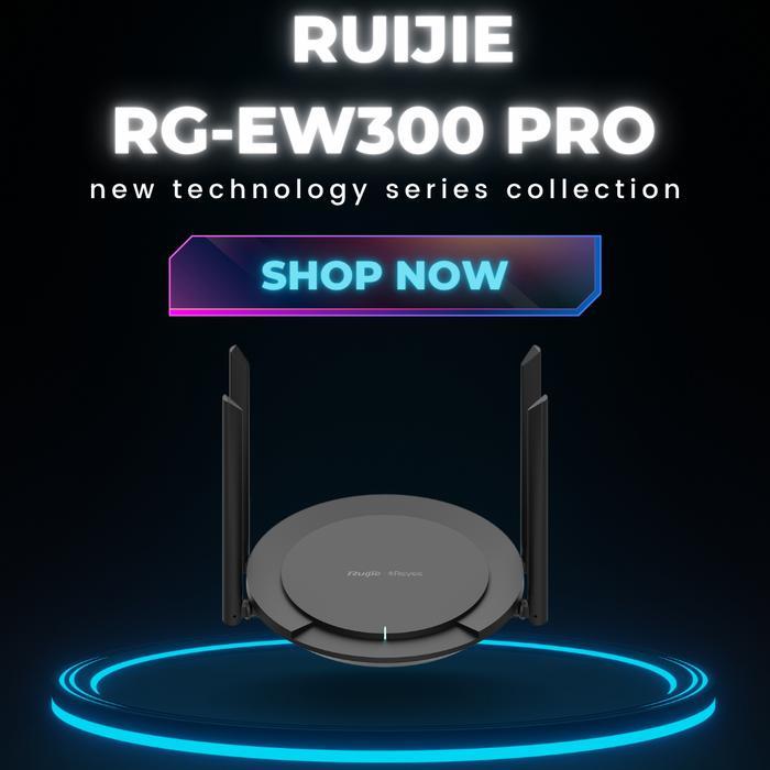 RUIJIE RG-EW300 PRO ROUTER WIRELESS 300MBPS 4 ANTENA 5DBI CLOUD MANAGED 4X5DBI ANTENA ROUTER