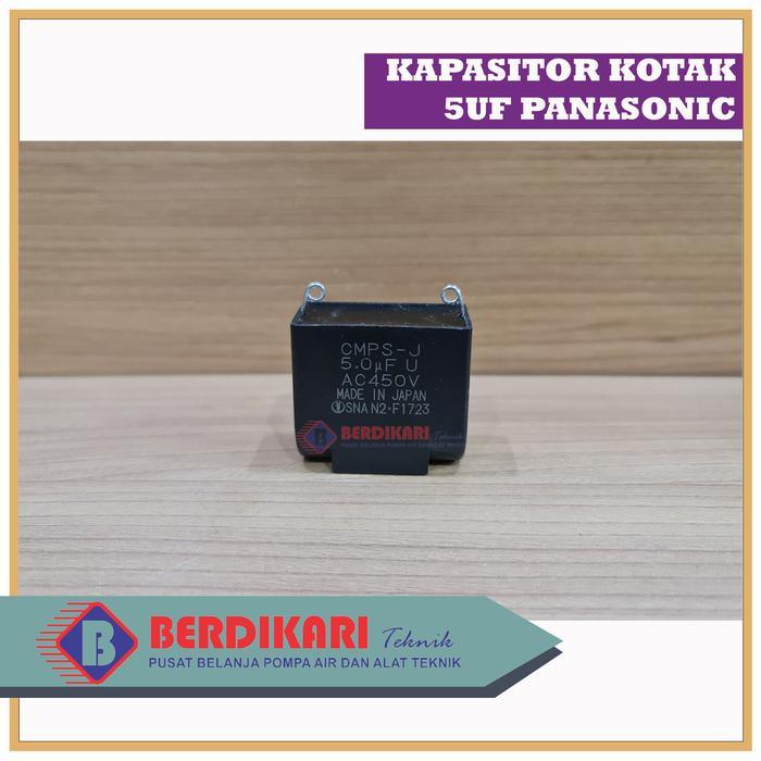 Capasitor / Kapasitor Pompa Air Kotak 5uf Panasonic ORIGINAL