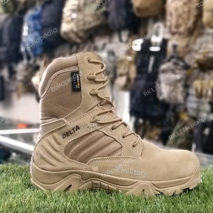 (ORIGINAL) SEPATU PDL DELTA GURUN 8in COKLAT / SEPATU PDL POLPP KEMHAN