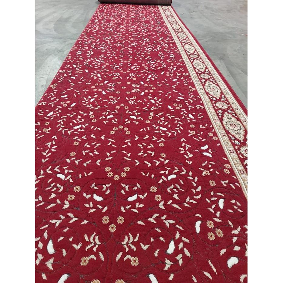 Karpet Masjid / Sajadah Masjid Meteran Design Turki Mimbar 001A Merah/Red