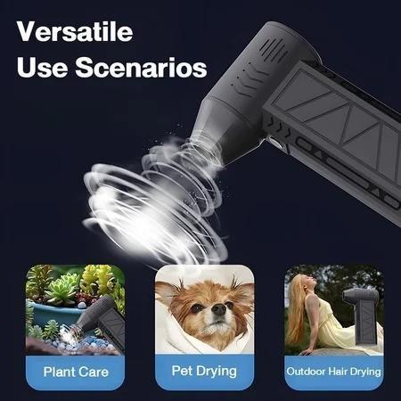 130000Rpm Mini Jet Fan Turbo/ Power Jet Fan/ Powerful Brushless Motor Dust Removal/Violent Turbo