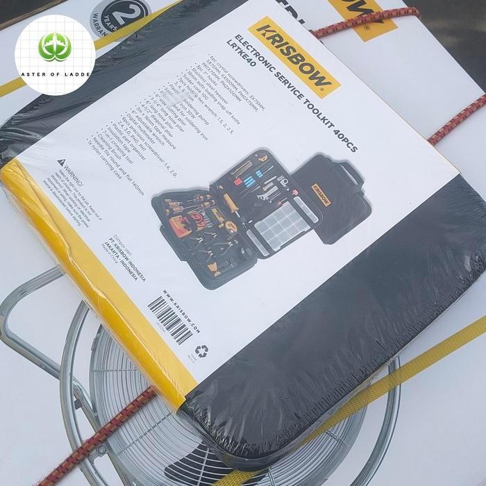 Set Electronic Toolkit Krisbow 40 pcs, Set Perkakas Mekanik Elektronik