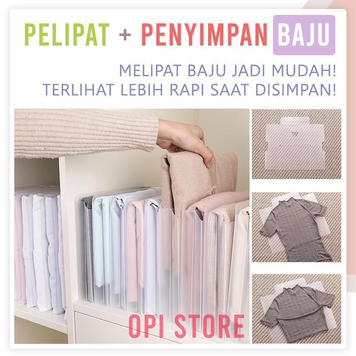 Pelipat Baju Pakaian Dewasa Lemari Travel Organizer Alat Pelipat Baju