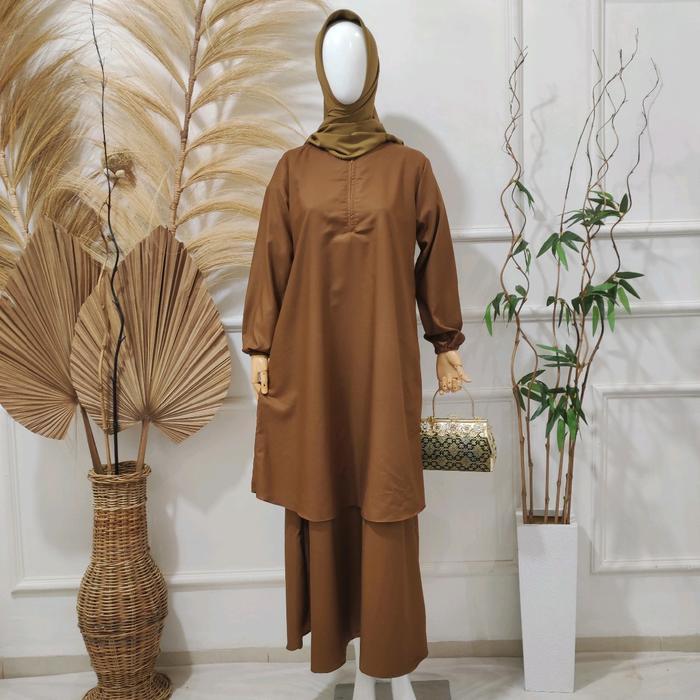 Ss Syakira Gamis Pemda Toyobo Huraiyah Asn Pegawai Kantor Dinas Khaki Tua Busui Terbaru 2022