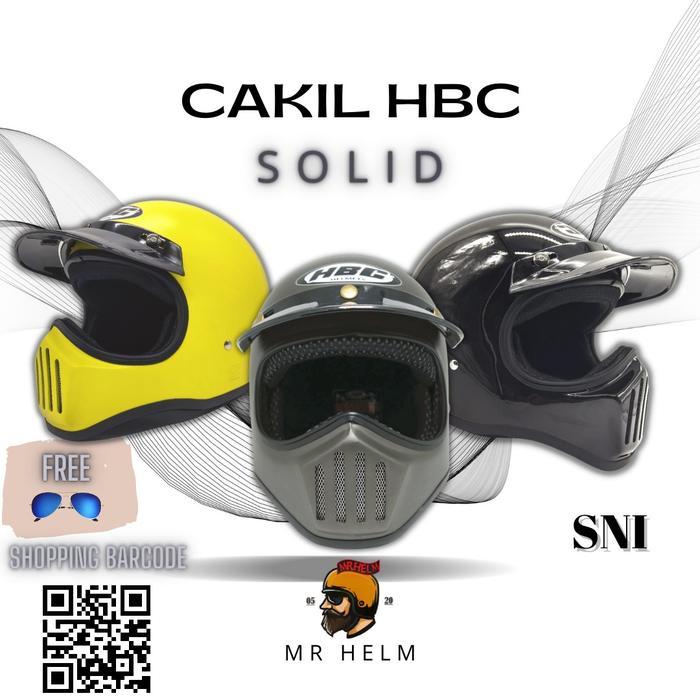 Helm Cakil Hbc Retro Promo Free Kaca Mata Retro
