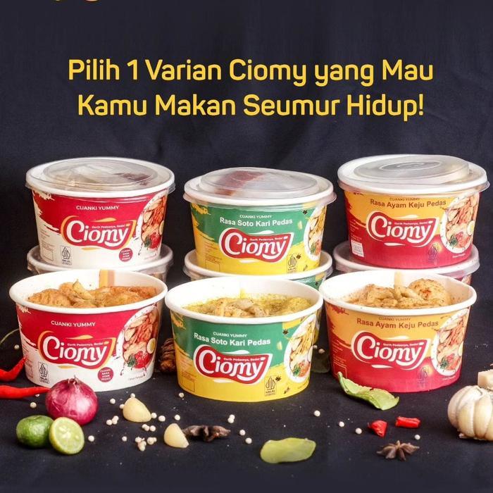 "New" Cuanki Chicken Spicy Cup Ciomy Garut Instan Masak Cepat Sehat Halal