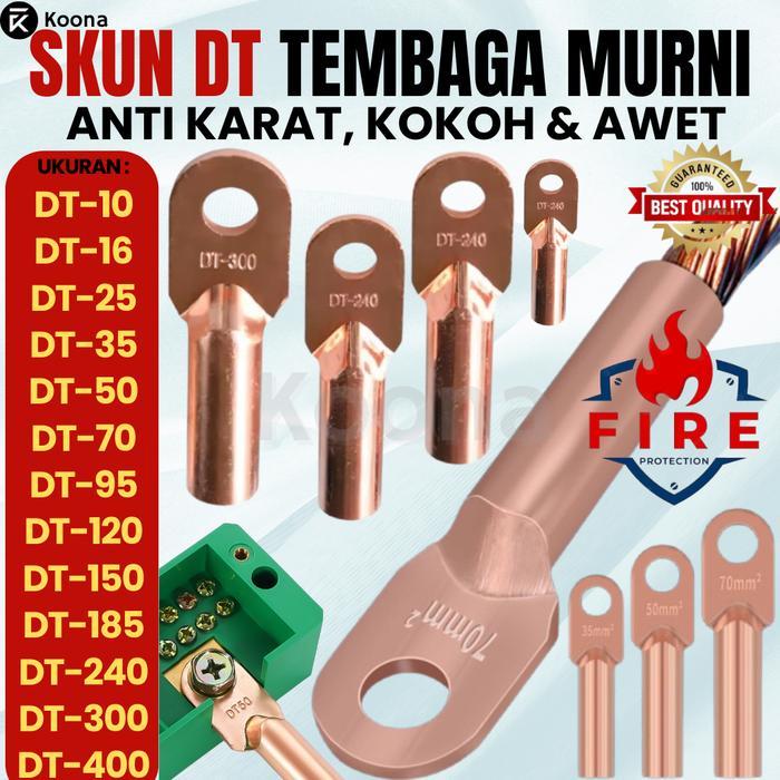 Skun Kabel DT DT-10 DT-16 ST-25 DT-35 DT-50 DT-70 DT-95 DT-120 DT-150 DT150 DT185 DT240 DT300 DT400
