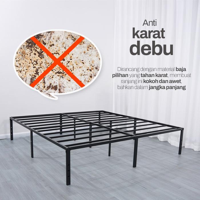 Promo Dipan Kasur Tempat Tidur Besi Tatakan Ranjang Kamar Tidur Asrama Kost Kontrakan Kuat Dan Kokoh