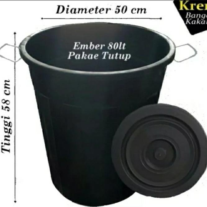 Ember Tong Air Kamar Mandi Plastik Besar 80 Liter Ploaris